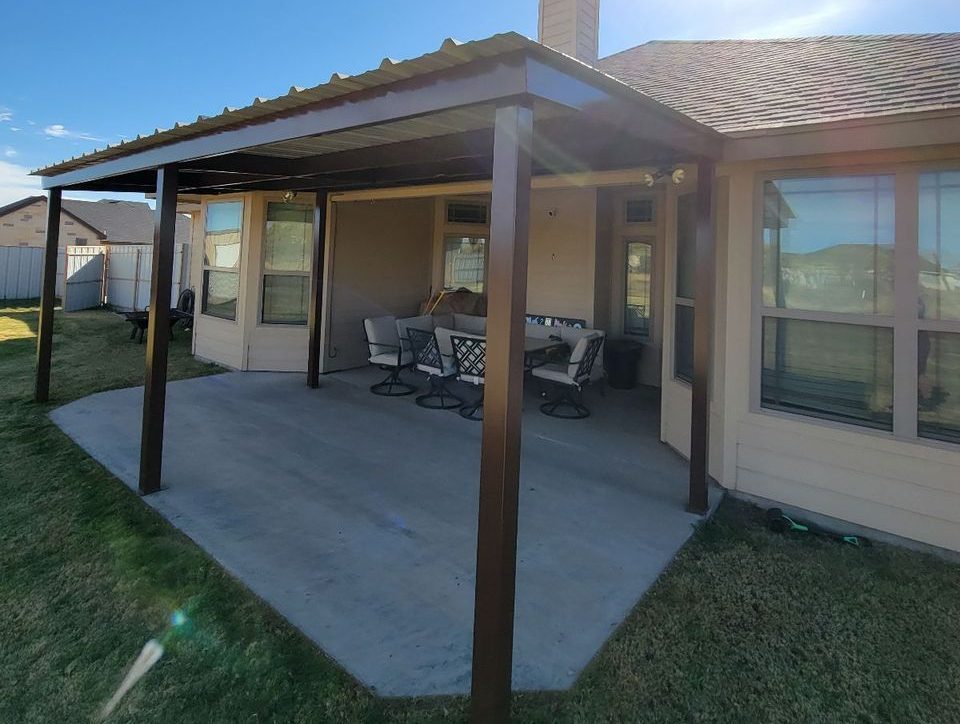 A custom patio awning.